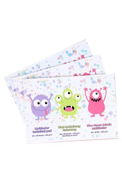 Strigo Multicolor technical pad A4/10 sheets 160g