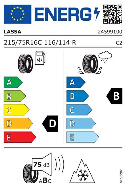 Lassa Winter Tire Wintus2 215/75R16C 116/114R
