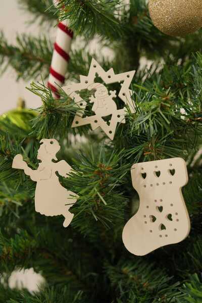 Otaera مجموعة زينة شجرة عيد الميلاد المكونة من 3 قطع من Winter Tale - شخصيات ...