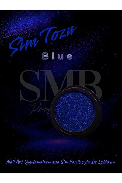 SMB PROFESYONEL SİM SÜS MAVİ NAİL ART KALICI OJE TIRNAK SÜSLEME