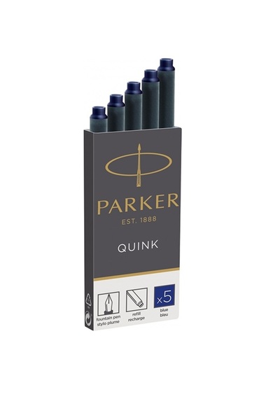 Parker Rezerva stilou Blue Permanent Cartus Quink Standard