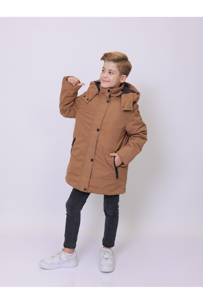 PIQUE Children's coat Hooded boys' parka