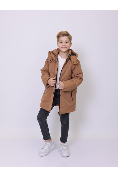 PIQUE Children's coat Hooded boys' parka