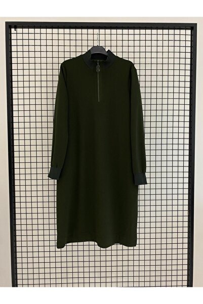 Armine TREND 2025 Fall/Winter - Ribbed Sleeves Half Zipper Tunic-25Kt456