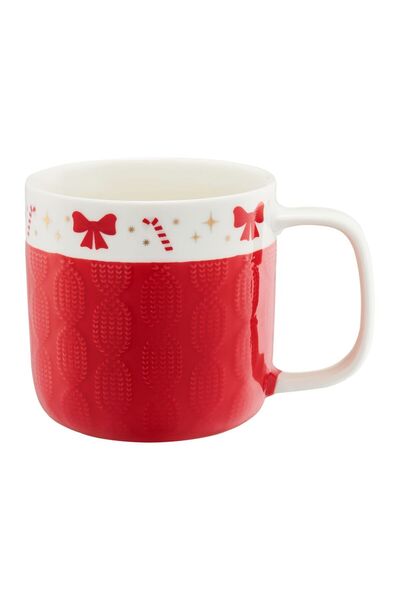Ambition Scarf mug, porcelain, 370 ml, Red