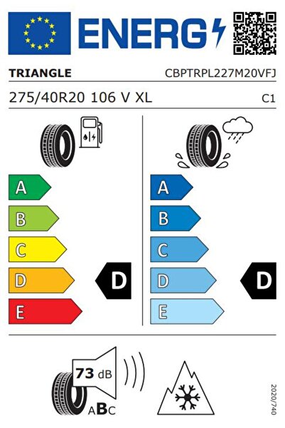 TRIANGLE Winter Tire PL02 275/40R20 106V