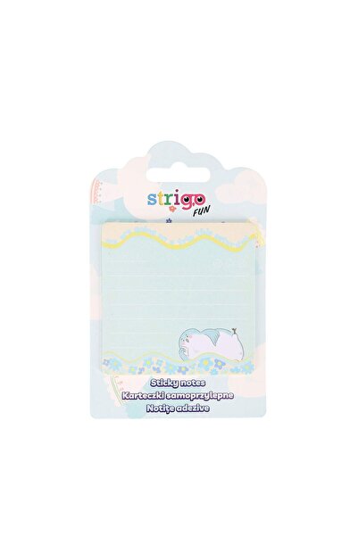 Strigo Лепящи се листчета 73x73 мм, 20 листа, пастелно синьо