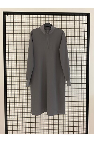 Armine TREND 2025 Fall/Winter - Ribbed Sleeves Half Zipper Tunic-25Kt456