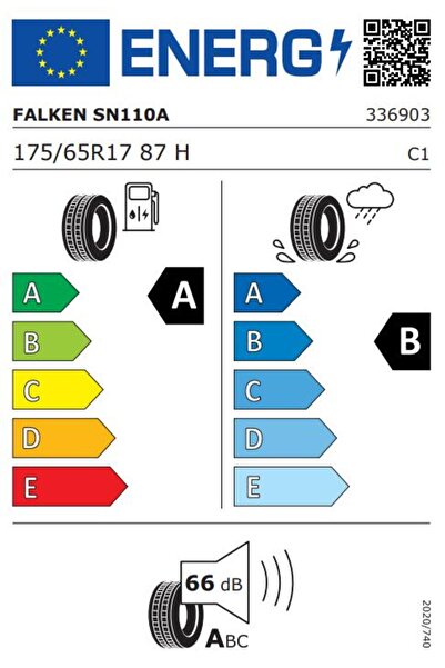 Falken Sincera SN110A 175/65R17 87H/A/B/66dB(A) Summer Tire