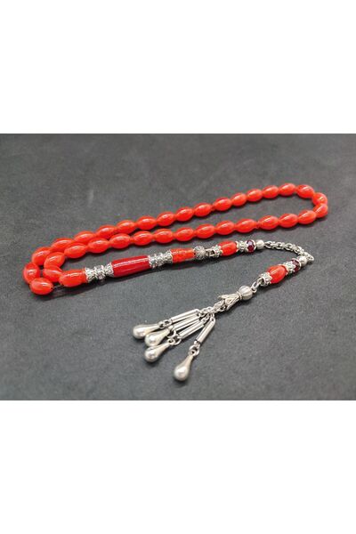 İskeçe Exclusive Şevket Alkan Masterpiece Silver Nakkaş Embroidered Yemen Dice Amber Certified 8725