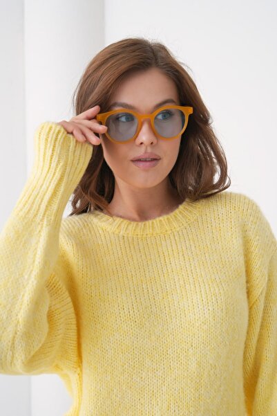 Miss Allos Women's Crew Neck Long Sleeve Knitwear Sweater