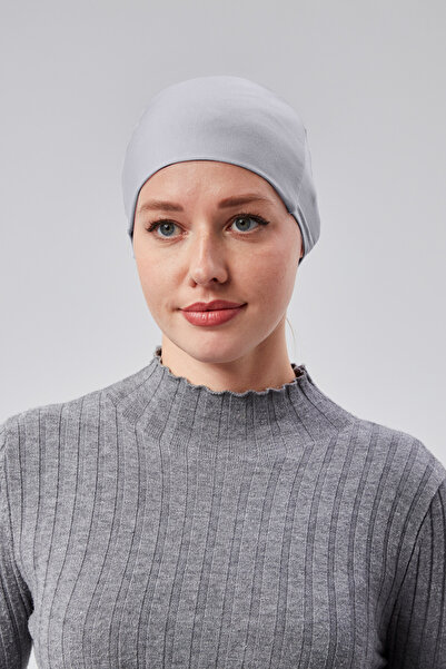 Sonbaharmoda Women's Hijab Lycra Combed Cotton Seamless Non-Slip Plain Laced Bonnet