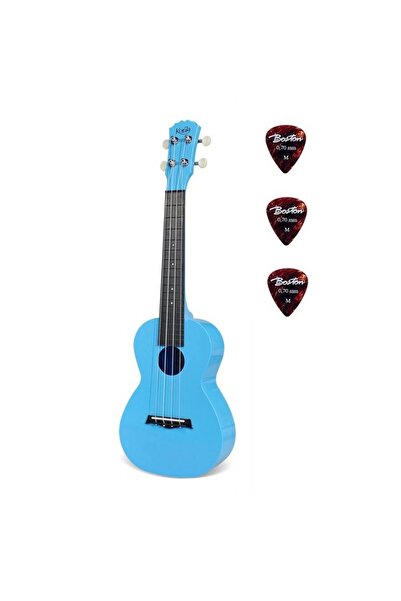 Korala PUC20LBU – Concert Ukulele, polycarbonate, 61 cm, set of 3 frets