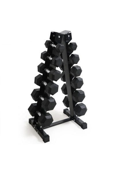 ZOCO BODY FIT Gantere hexagonale și suport 2,5 kg-15 kg, Zoco Body Fit® YLJ00...