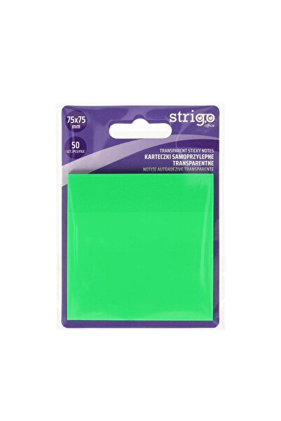 Strigo Notite Adezive 75x75mm verde neon 50 file
