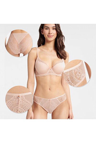 Henderson Women's Elegant Panties Briefs Brazilian Style Delicate Floral Lace & Mesh Comfy | Blair