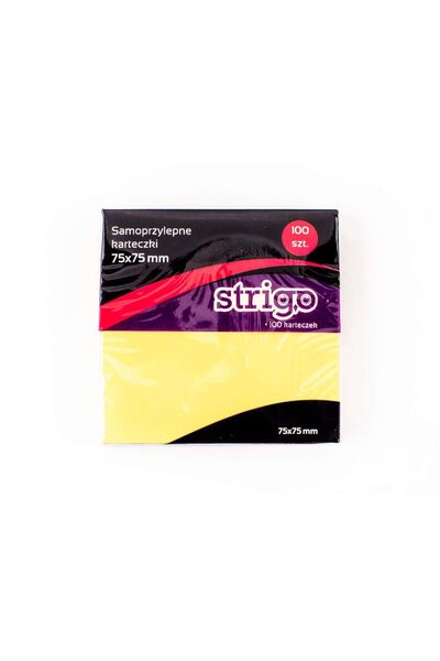 Strigo Notite Adezive 75X75mm 100 File Galben Pastel