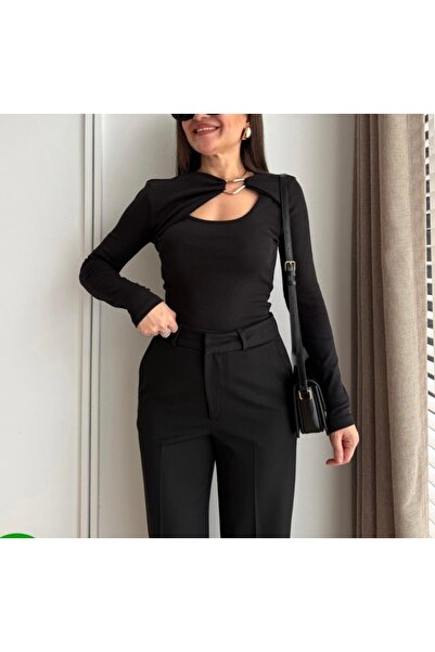 KAROL Gold Toka Detaylı Uzunkollu Bluz