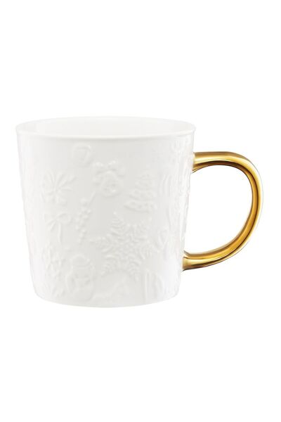 Ambition Frosty mug, porcelain, 380 ml, White/Gold