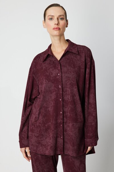 ON Batik Desenli Uzun Gömlek