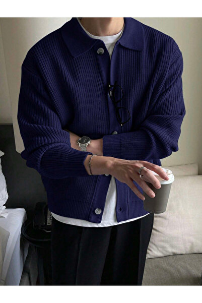 Tarz Cool Button Detailed Regular Fit Cardigan