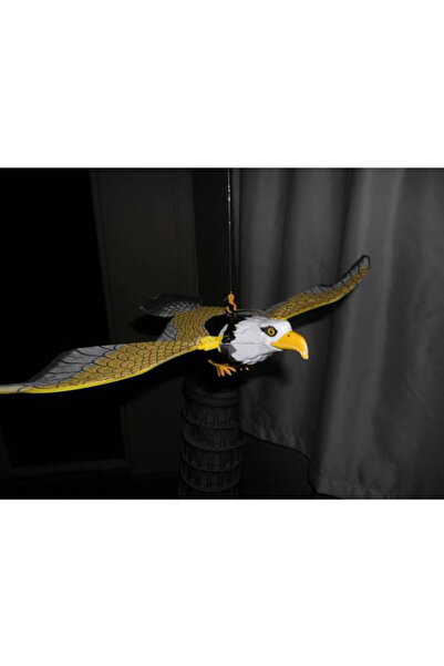 Can Toys Kanat Çırpan Uçan Pilli Kartal Kedi Oyuncağı Kuş Karga Kovucu