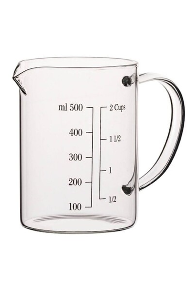 AVA Glass Measuring Cup, Transparent, Heat Resistant – 500 ml