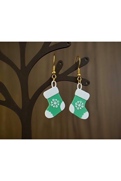 Kanem3D Christmas Stocking Earrings