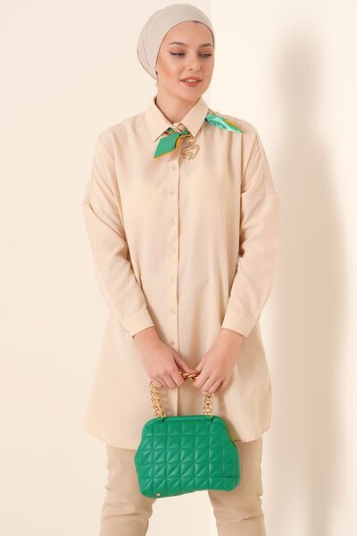 Hiccup Bdart Buttoned Long Poplin Shirt