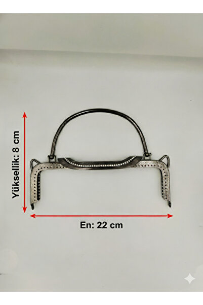 Zeyora Metal Çanta Sapı - Çanta Bursu- Çanta Yapım Klipsi - Çanta Aksesuarı (...
