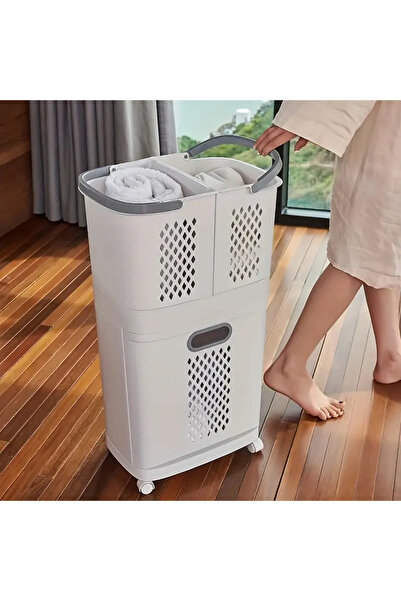MACON Removable Laundry Basket - Thickened Storage Rack Household Storage Bucket