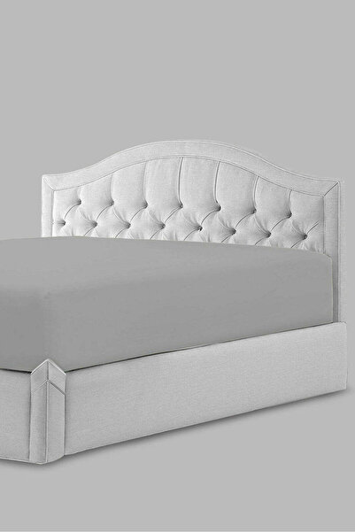 REDTAG Grey Fitted Sheet (King Size)