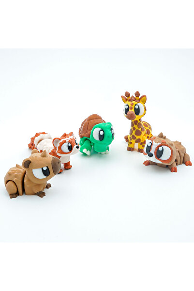 OEM Set 5 Mini Figurine Articulate, 3D, Flexi Minizz, V2