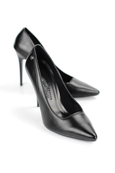 King Crow حذاء أرابيلا بكعب نسائي مرن وناعم وغير قابل للانزلاق (11 سم) باللون الأسود