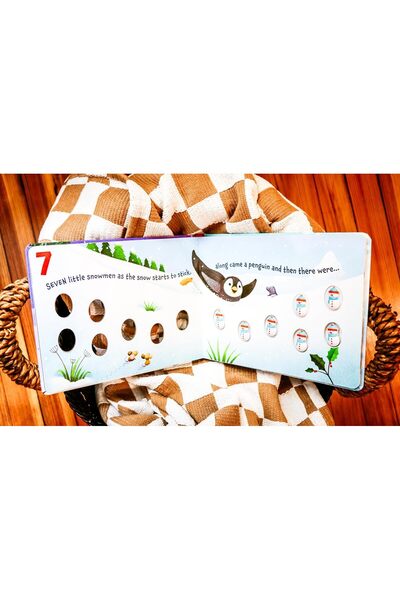 Little Tiger Kids Carte senzoriala Ten Little Snowmen: A Counting Storybook