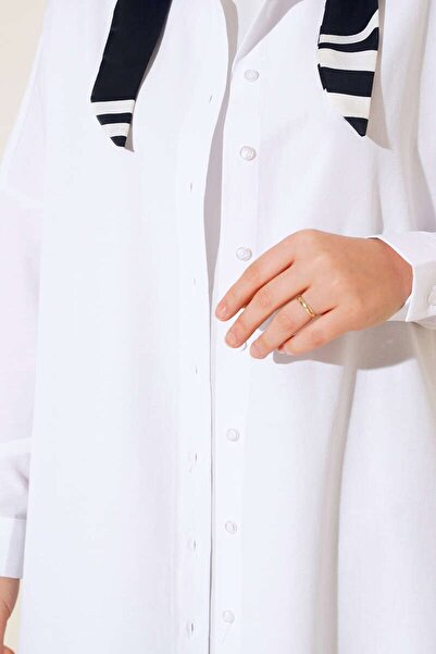 Hiccup Bdart Buttoned Long Poplin Shirt