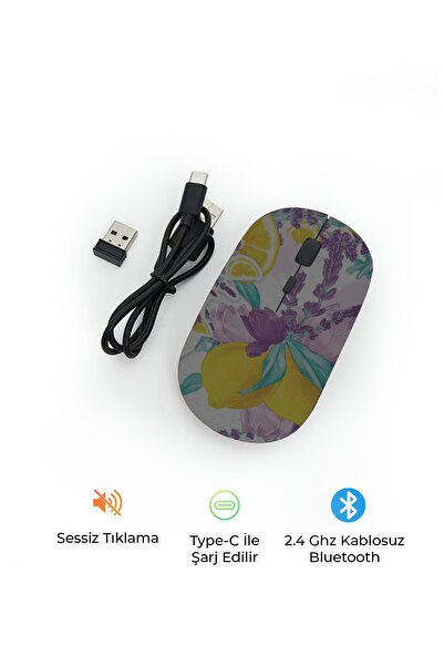 Bood GR-73 Kablosuz Mouse | Sessiz Tıklama, Ergonomik, 2.4G USB Alıcılı, Ofis & Oyun