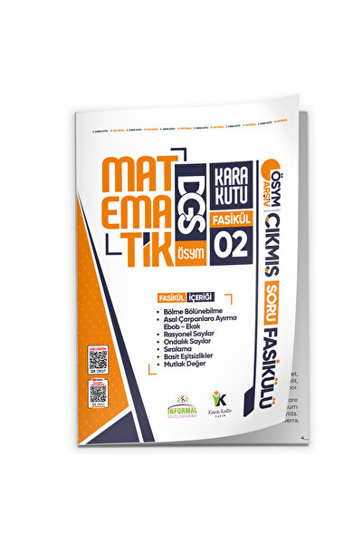 Karakutu Yayınları 2026 DGS Matematik Kara Kutu 2.Fasikül ÖSYM Çıkmış Soru BÖ...