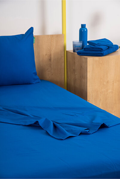 Benetton Home Navy Blue Single Ranforce Duvet Cover Set
