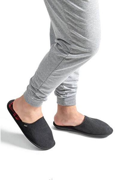 Twigy Plaid Black Men's Slippers Aa0550