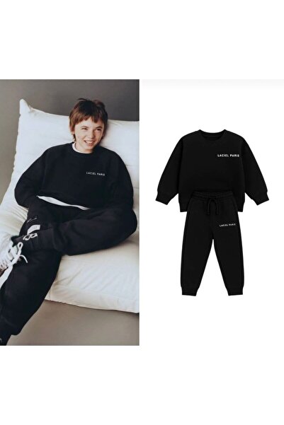 Laciel Prs طقم رياضي أساسي للأطفال من الجنسين مكون من قصة فضفاضة قطع، سويت شي...