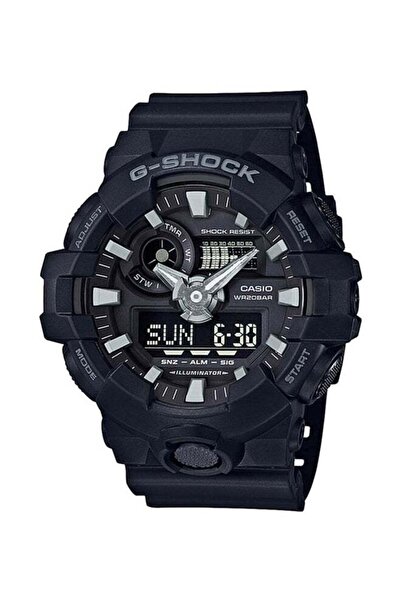 G-SHOCK Men's Resin Analog-Digital Watch GA-700-1B - 53.4 mm