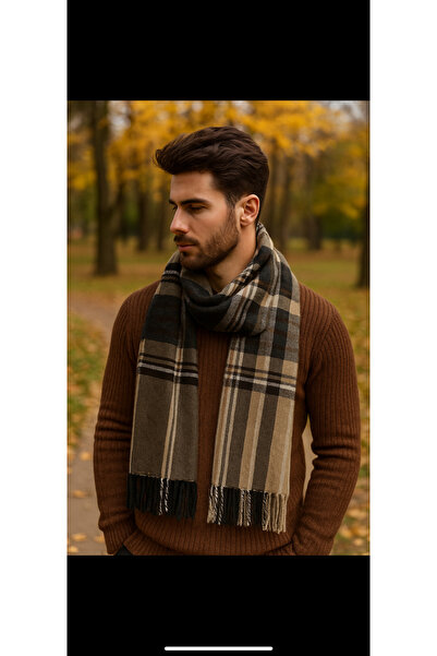 Vemod Men's Scarf, Winter Men's Polyviscose Scarf
