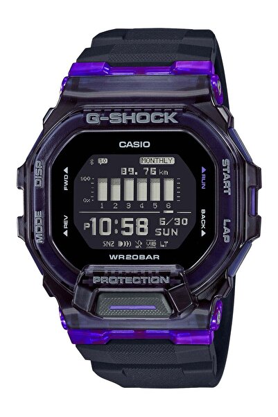 G-SHOCK GBD200SM-1A6 Digital Dial Black Resin Strap Men's Watch