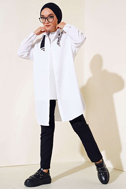 Hiccup Bdart Buttoned Long Poplin Shirt