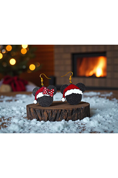 Kanem3D أقراط ميكي ماوس لعيد الميلاد