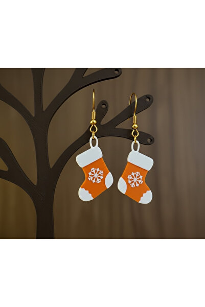 Kanem3D Christmas Stocking Earrings