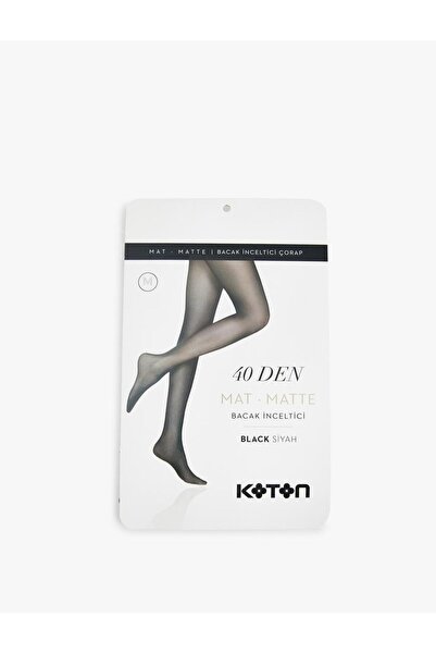 Koton Women's Pantyhose 40 Den Leg Matte Fabric (Aw 25)
