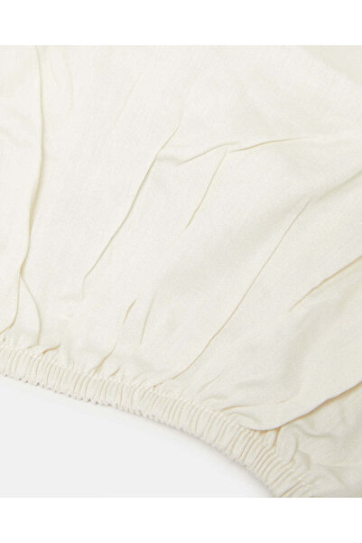 REDTAG Ivory Cotton Fitted Sheet (King Size)