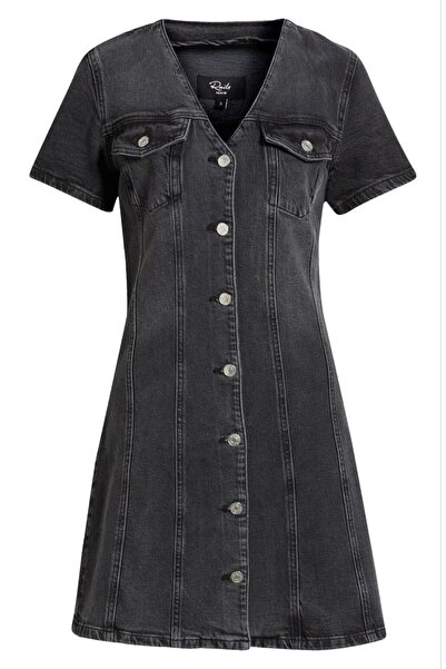 İHRACATFAZLASI Rai̇ls Premium Anthracite Denim Dress